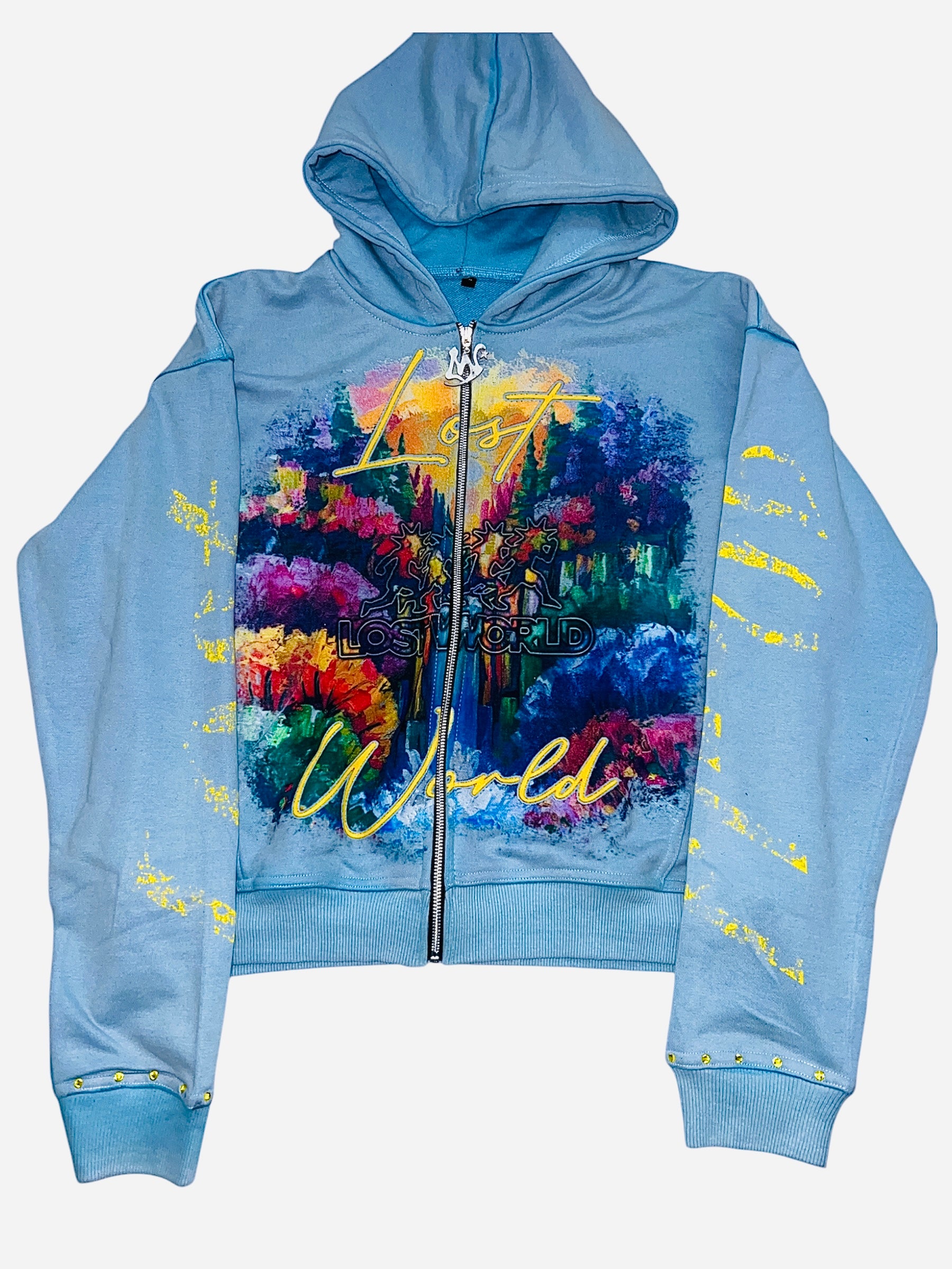 BLOSSOM TIDE COTTON CANDY ZIP UP