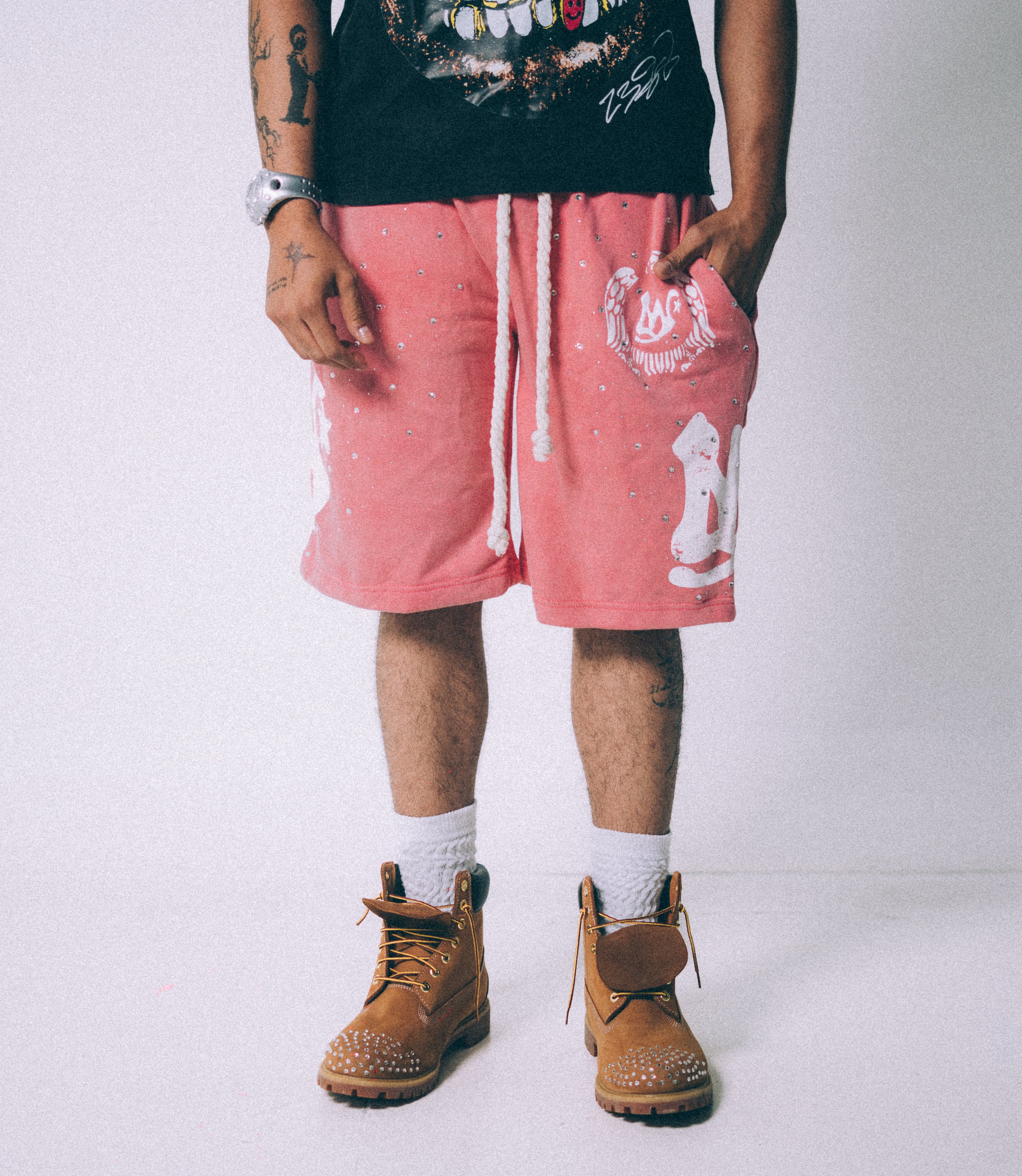 LOST CRETE SHORTS PINK