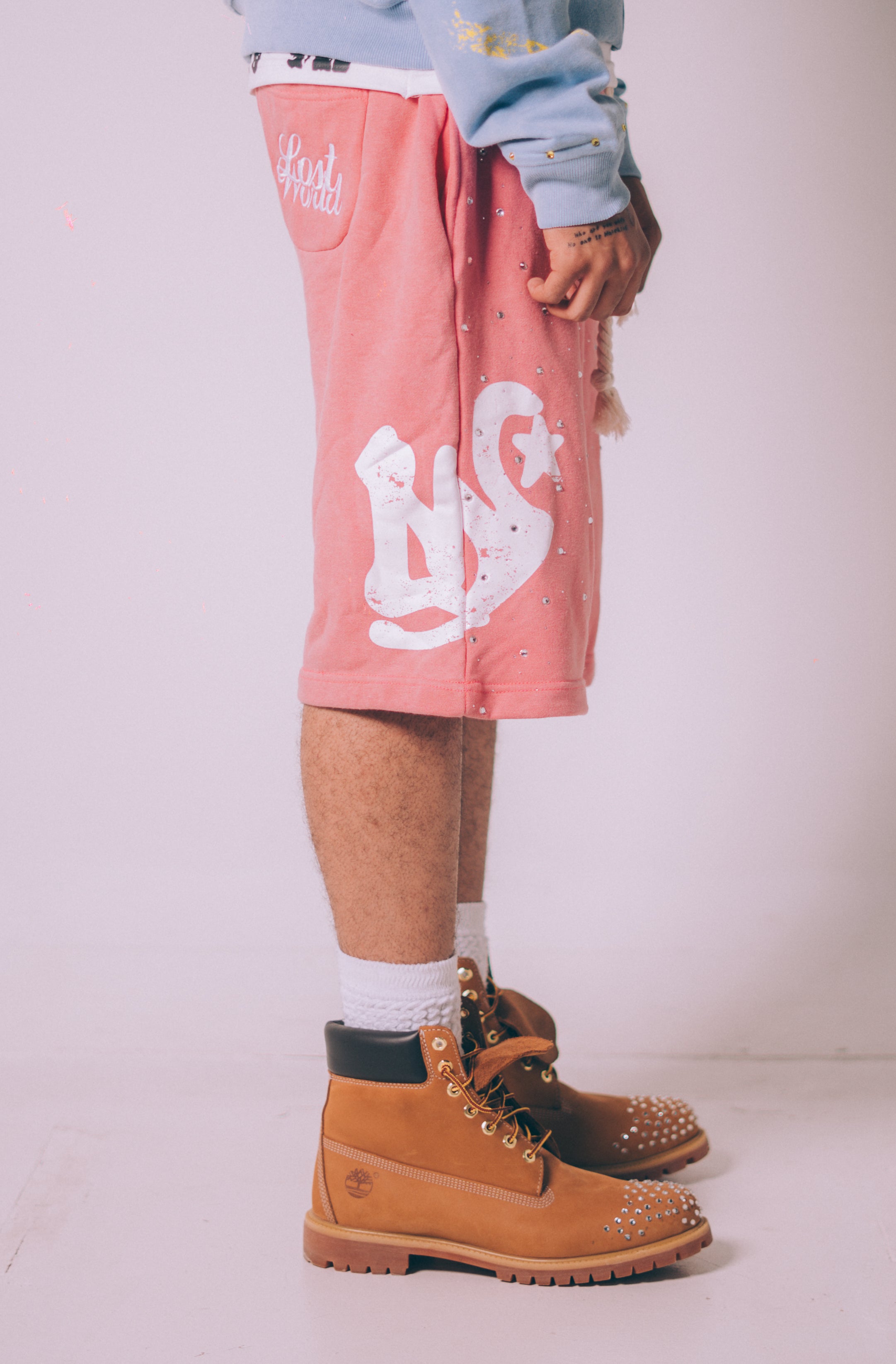 LOST CRETE SHORTS PINK