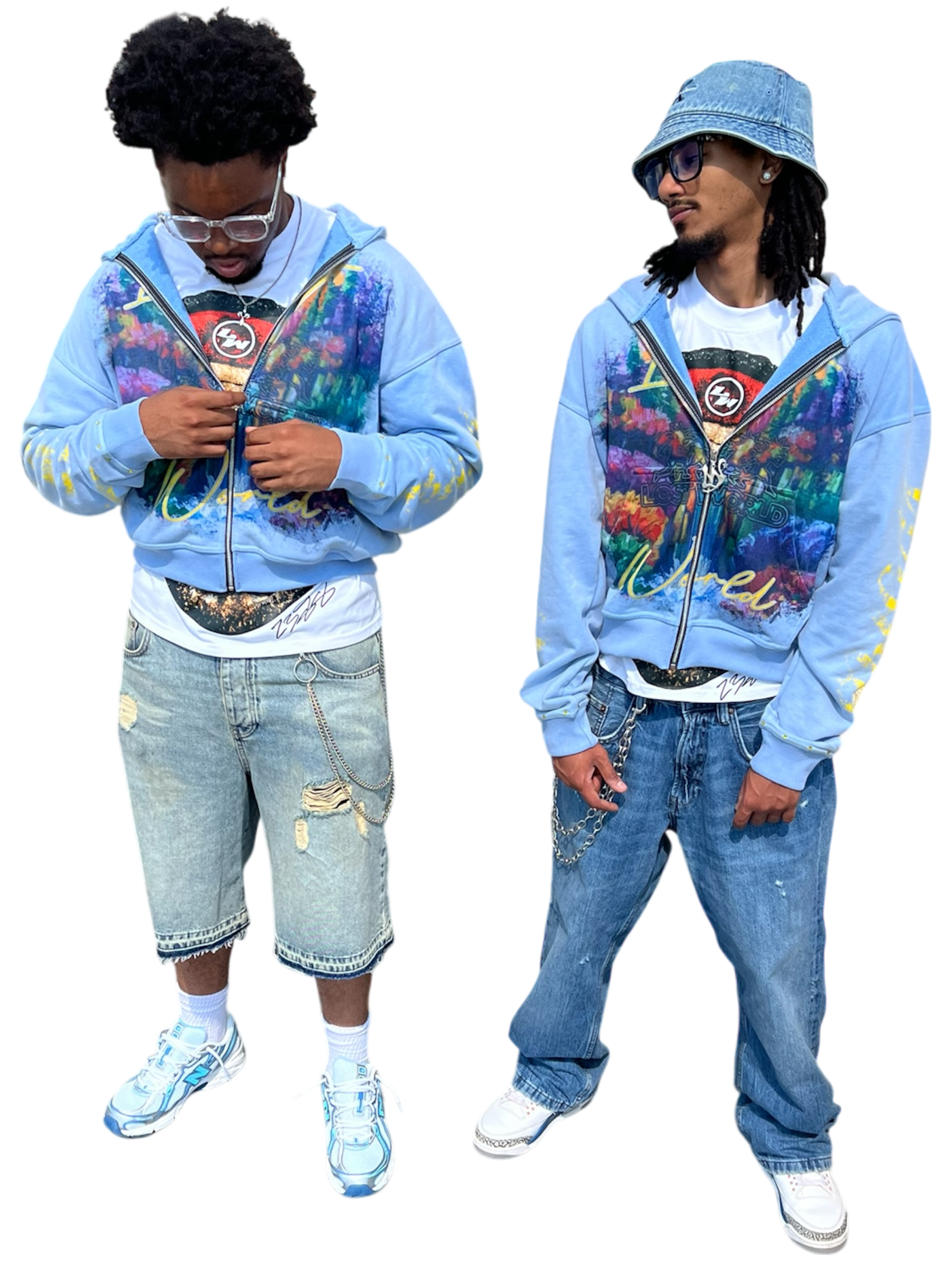 BLOSSOM TIDE COTTON CANDY ZIP UP